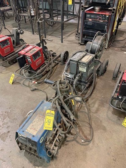 (1) LINCOLN LN-9 WIRE FEEDER, MODEL: 9134, S/N 171379, (1) MILLER D-60 WIRE FEEDER, MODEL: 131787,