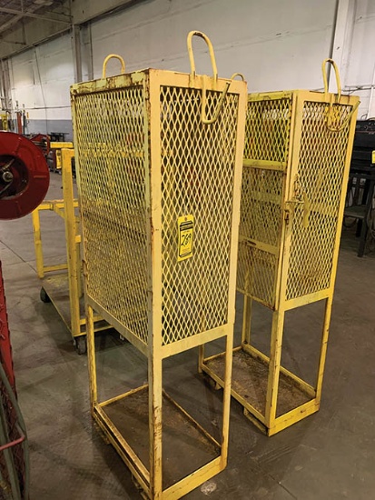 PORTABLE OXY-ACETYLENE CAGE W/ FORK HOLES