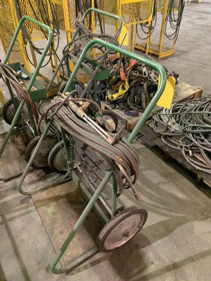 SAFTCART BOTTLE DOLLY W/ OXY ACETYLENE HOUSE AND TORCH