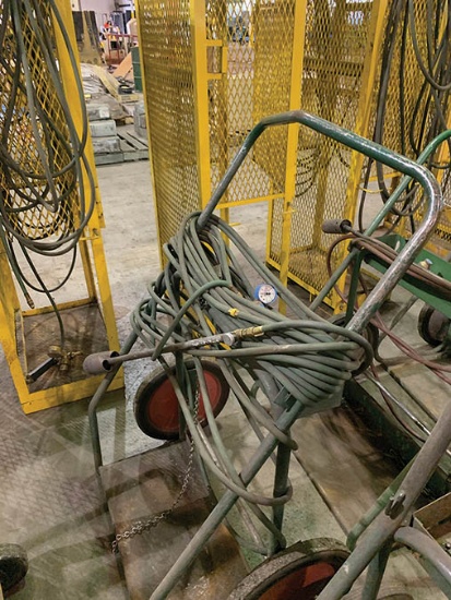 SAFTCART BOTTLE DOLLY W/ OXY ACETYLENE HOUSE AND TORCH