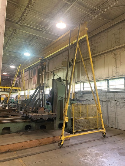 CUSTOM 15-TON A-FRAME HOIST, 25' X 15' AND 16' TRACK