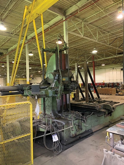 LUCAS HORIZONTAL MILL, MODEL: HM-001, 6' DROP, 6' X 4' TABLE, 9' BED, TRAK DIGITAL POSITION