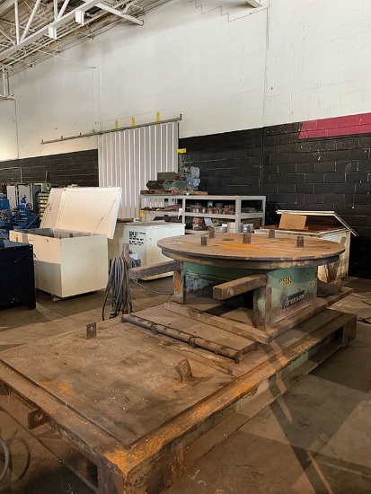 ARONSON 75K LBS. CAP. POSITIONER, MODEL: ET75A, S/N 7425, 6' TABLE, 3PH