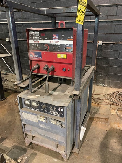 LINCOLN CV-300 WELDING POWER SOURCE, MODEL: 10180, AND LINCOLN DC-600 WELDING POWER SOURCE, MODEL: