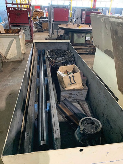 CLIMAX PORTABLE 3.5'' PORTABLE BORING UNIT, 8' BAR, 480 VOLT HYDRAULIC UNIT, W/ BORING FIXTURES