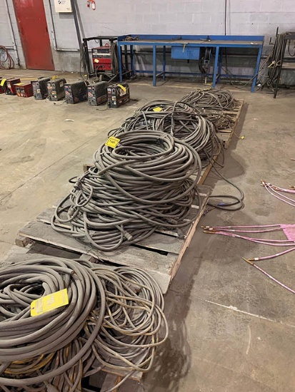 (5) SKIDS OF ASSORTED WELDING LEADS, GAS LEADS