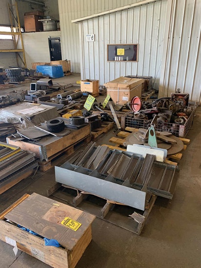 (4) ROWS OF PRECUT PARTS AND ASSORTED USED PARTS