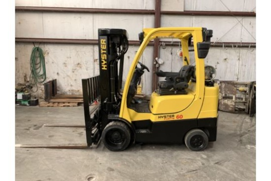 2014 HYSTER 6,000 LB. CAPACITY FORKLIFT, MODEL S60FT