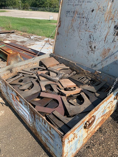 (3) STEEL BINS OF ASSORTED STEEL SHIMS