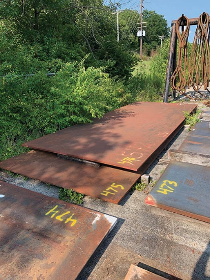 STEEL PLATE, 8' X 24' X 1''