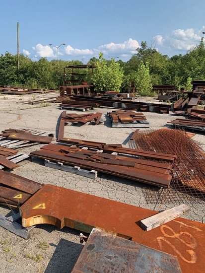 ASSORTED I BEAM AND PLATE CUTOFFS