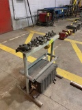 RACK AND CONTENTS OF IRON WORKER TOOLING