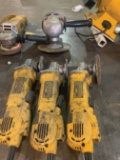 (3) DEWALT 4 1/2'' ANGLE GRINDERS