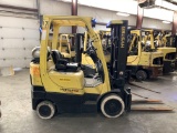 * LOCATED IN OH* 2013 HYSTER 5,000-LB., MODEL: S50FT, LPG, SOLID TIRES, 3-STAGE MAST, SIDESHIFT