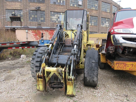 CATERPILLAR IT28B WHEEL LOADER, 17.5-25 SOLID TIRES, S/N 1HF00712, 10,476 HRS.