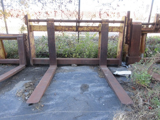 WHEEL LOADER FORK ATTACHMENT, 108'' W., 72'' FORKS