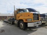 MACK CL713 DAY CAB TRI-AXLE TRACTOR, VIN# 1M1AD38Y5TW00-3613, EATON FULLER 15-SPEED TRANS., MACK