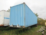 40' SHIPPING CONTAINER AND 2005 HYUNDAI TRAILER CHASSIS, MODEL CGN40-536, VIN# 3H3C403S35T222317