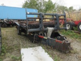 3-AXLE TRAILER, 74'' X 16', PINTLE HITCH (NO TAG)