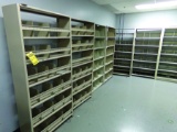 LOT OF SHELVING & (2) TABLES
