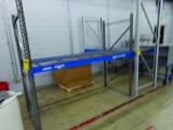 (2X) SECTION TEARDROP PALLET RACK, (2) 88'' X 42'' UPRIGHTS, (2) 104'' X 42'' UPRIGHTS, (4) 8' CROSS