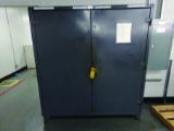 STRONG HOLD HEAVY DUTY 2-DOOR CABINET W/ CONTENT