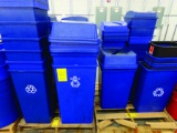 (2) PALLETS OF TRASH CANS