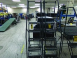 (2) COTTERMAN ROLLING STEP LADDERS, 50'' TALL, 16'' WIDE