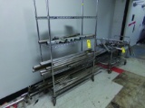 (2) ROLLING CARTS W/ STAINLESS PIPE