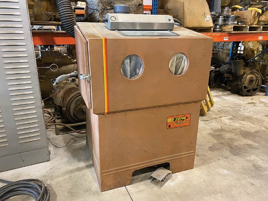 ERO Blast-N-Peen Blast Cabinet, Model BNP 50-2 200 Recl., S/N 36849 w/Dust Collector