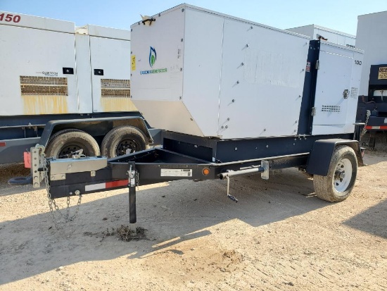 2016 GENERAC GASEOUS 100 KVA NG/LPG TOWABLE GENERATOR, MODEL MDG100M, DRO CONTROL,