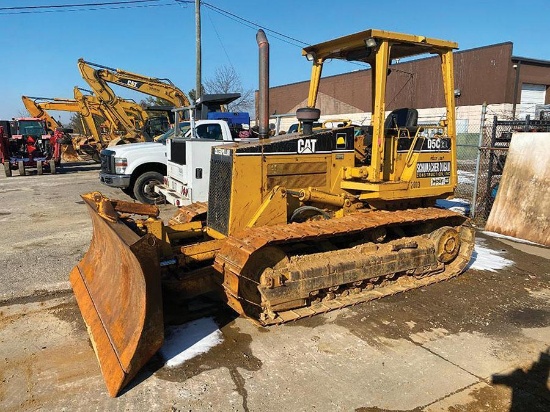 1999 CATERPILLAR D5CXL SERIES III DOZER, S/N 07P50096, 10,465 HOURS, HYSTAT TRACTOR, OPEN ROPS,