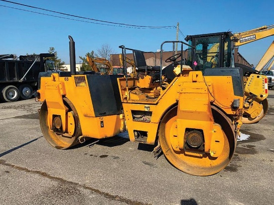 1995 BOMAG BW141AD2 DOUBLE SMOOTH VIBRATORY ROLLER, S/N 101490040127, 6,500 HOURS, CRAB STEERING,