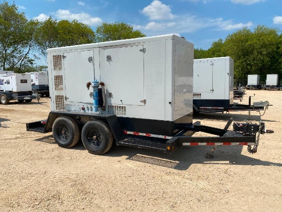 2014 HiPower 165Kva Towable Generator, Dual Fuel Natural Gas or LP, Model HRNG165T6 SA-AP1 ENG 8.1L,