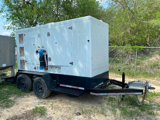 2015 HiPower 165Kva Towable Generator, Dual Fuel Natural Gas or LP, Model HRNG165T6 SA-AP1 ENG 8.1L,