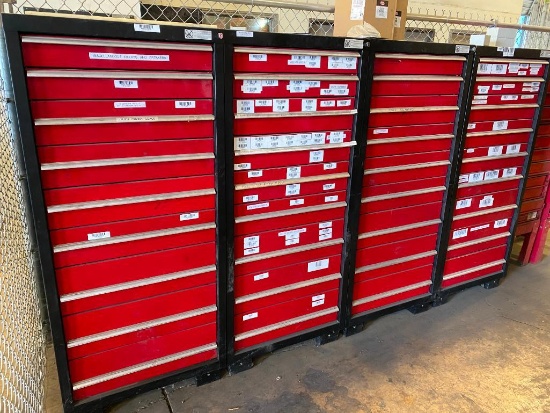 (4) 9-Drawer Tool Cabinets