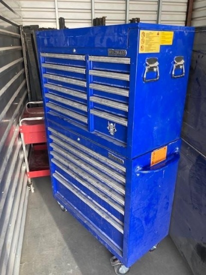 Rolling Toolbox, 2-Pieces, Blue