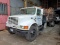 1995...Navistar International 4900 flatbed s/a rolloff truck, vin 1htsdaapxsh671486, dt 466 diesel
