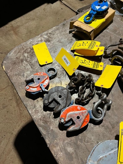 (3) 1/2-ton plate clamps