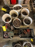 skid w/ (12+/-) assorted chain come alongs & hoists