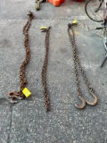 (2) 2-leg 8' chains & (1) 12' x 1/4