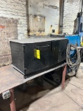 steel cabinet & table, 12' x 30