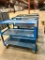 (3) Metal Rolling 3-Shelf Carts