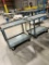 (2) Metal Rolling Material Carts