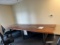 Wooden Conference Table w/ Electric, 12' L x 4' W