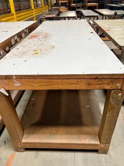 (5) 8' X 3' Wooden Table