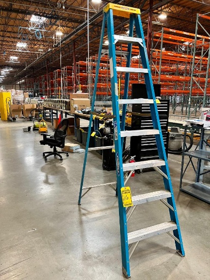 (1) Warner Non-Conductive Fiberglass 8' 250 Lb. Capacity Ladder, (1) 20' Ladder, (1) F.E. Bennett