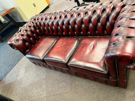 Leather Couch & (3) Chairs