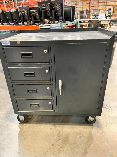 Hodge Rolling Cabinet w/ Content
