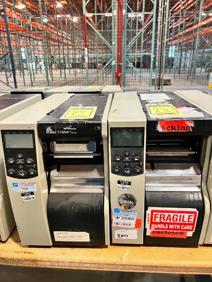 (2) Zebra Printers, Model 110XI4, RFID Ready